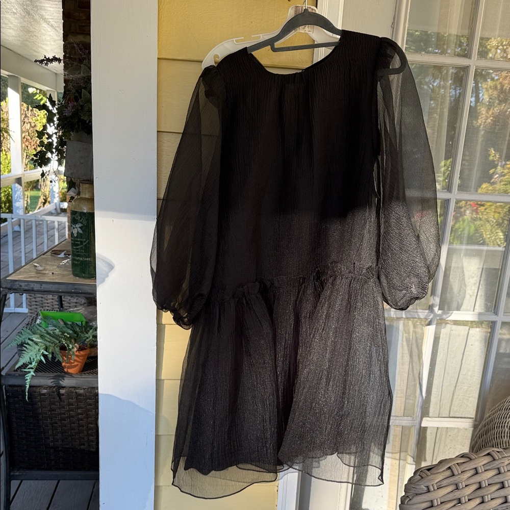 Cynthia Rowley Black Sheer Dress